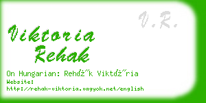 viktoria rehak business card